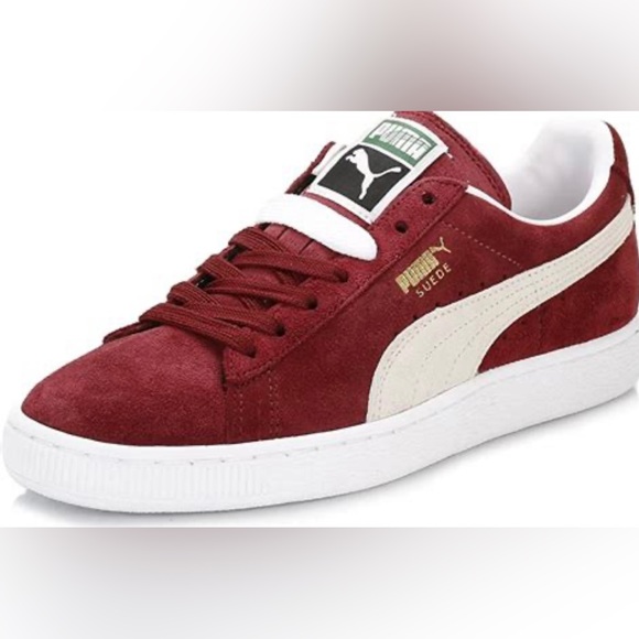 Puma Other - Puma Burgundy Suede Sneakers